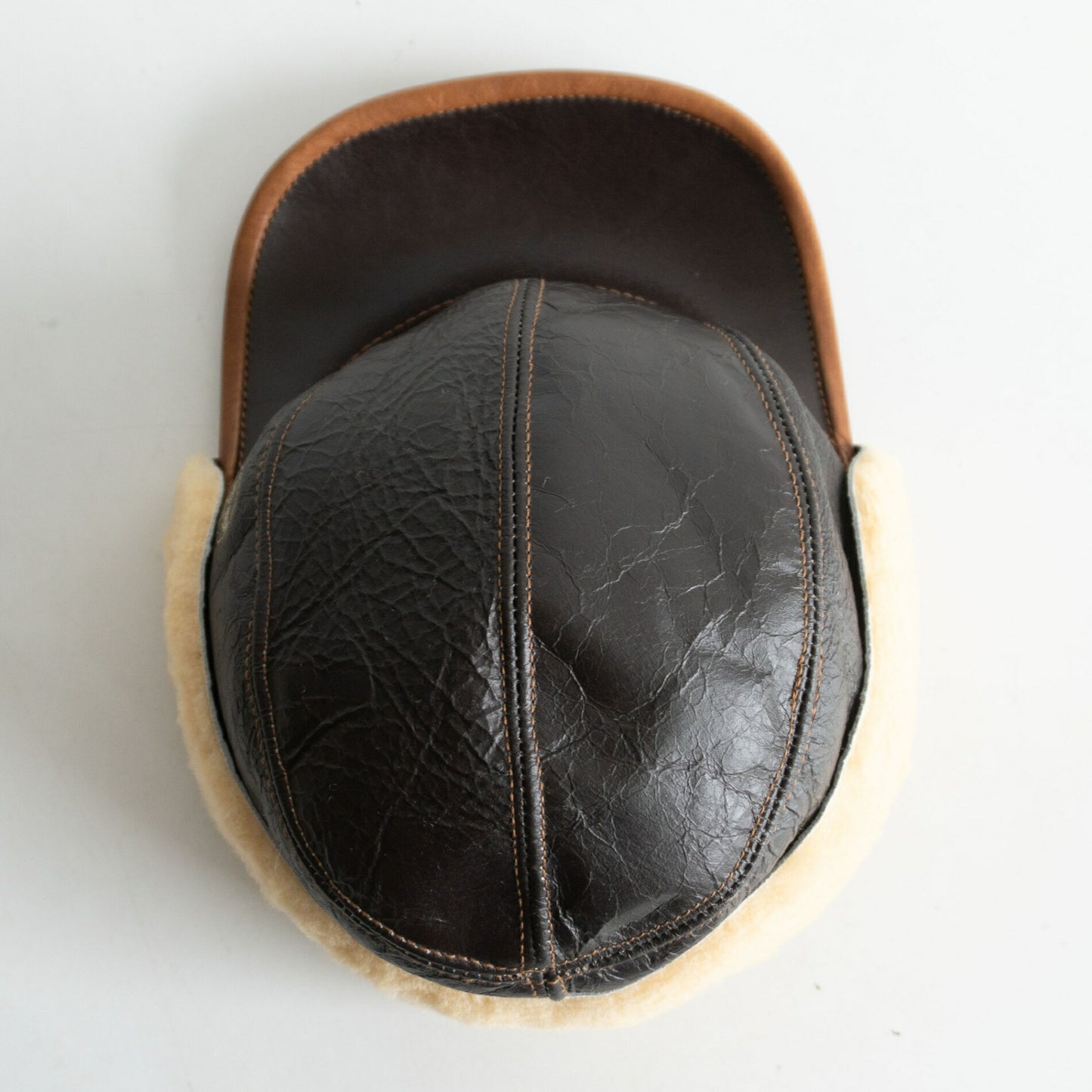 EASTMAN B-2 Shearling Flight Cap Hat Size 7