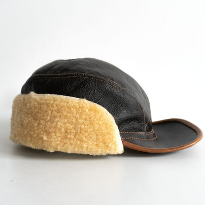 EASTMAN B-2 Shearling Flight Cap Hat Size 7