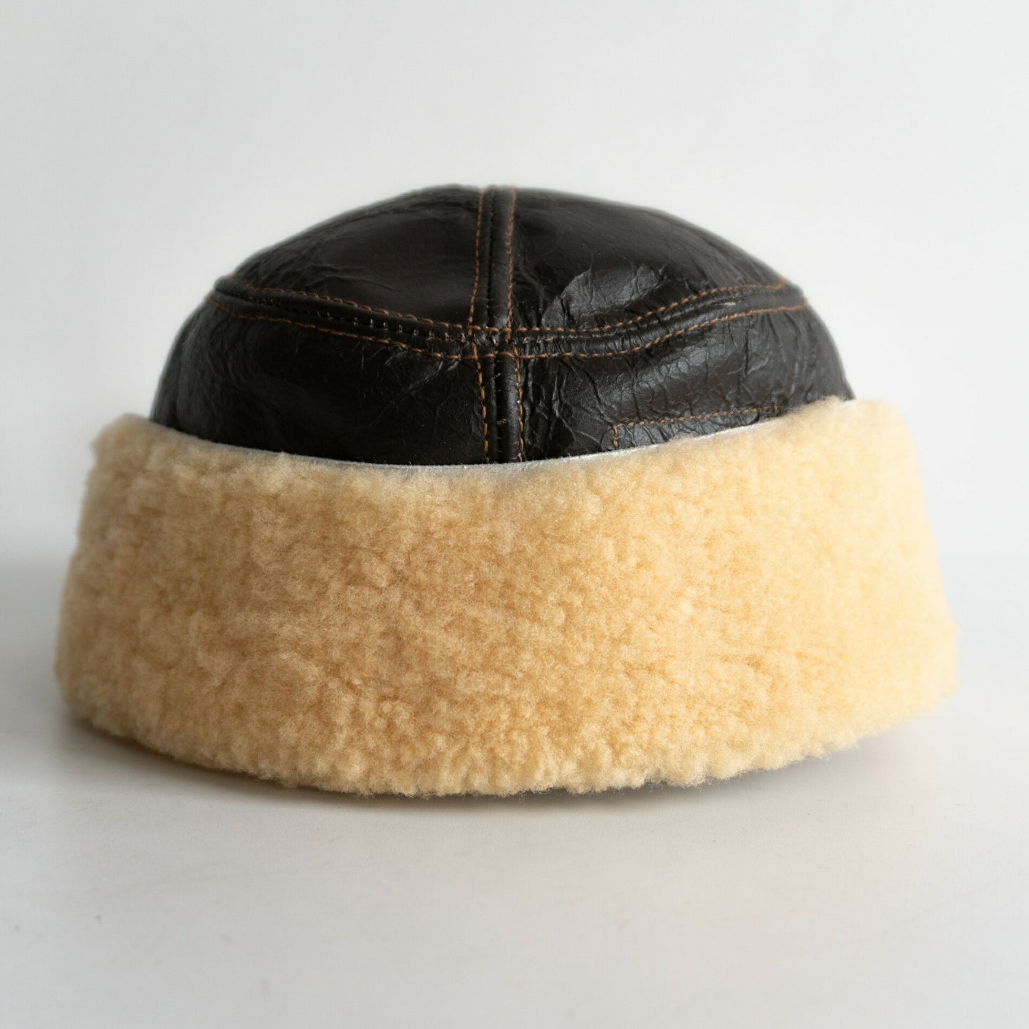 EASTMAN B-2 Shearling Flight Cap Hat Size 7