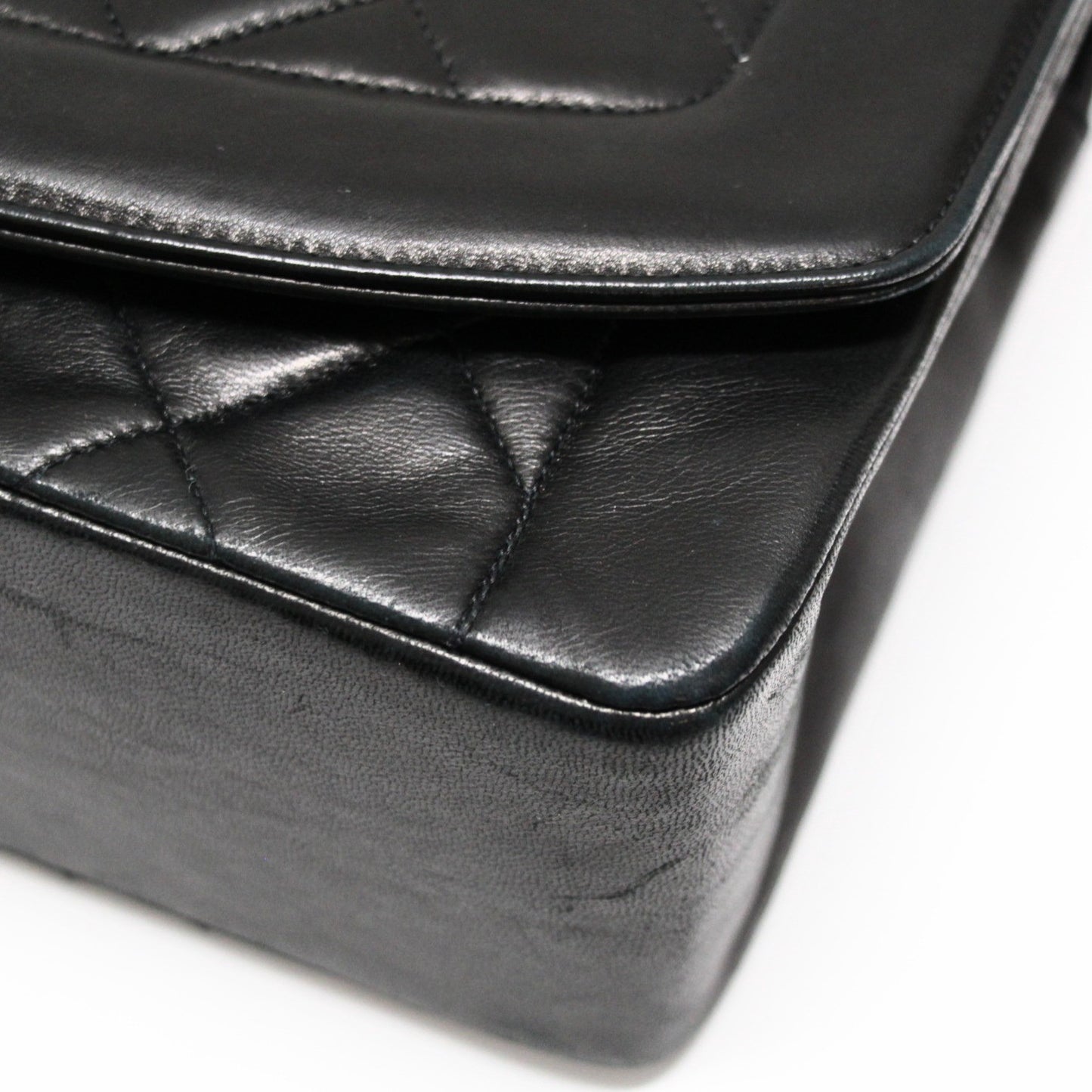 CHANEL Matelasse Diana 25 Lambskin Bag Black Size ONE SIZE