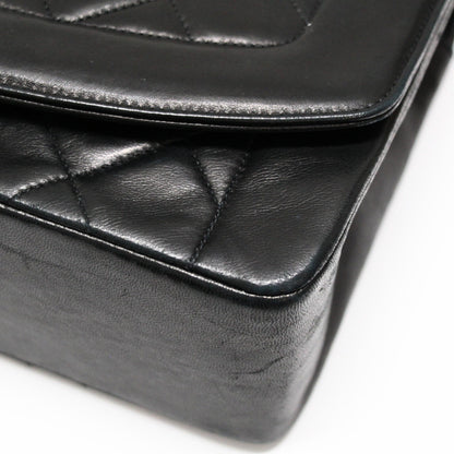 CHANEL Matelasse Diana 25 Lambskin Bag Black Size ONE SIZE