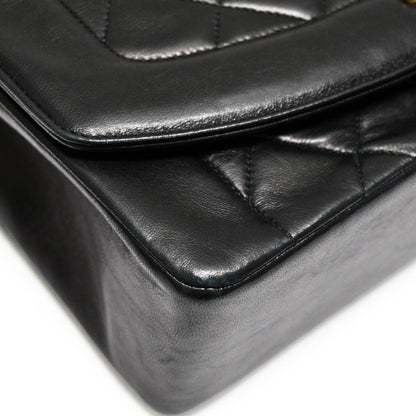 CHANEL Matelasse Diana 25 Lambskin Bag Black Size ONE SIZE