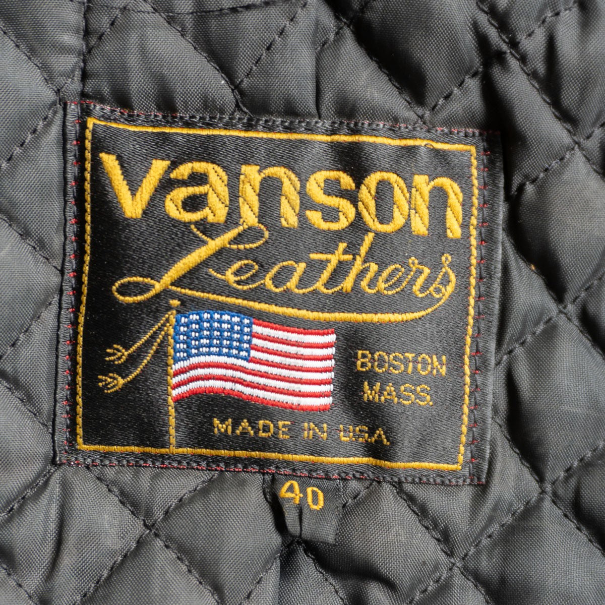 VANSON Double Rider Jacket Size 40