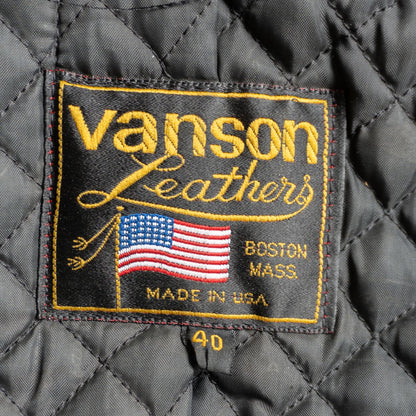 VANSON Double Rider Jacket Size 40