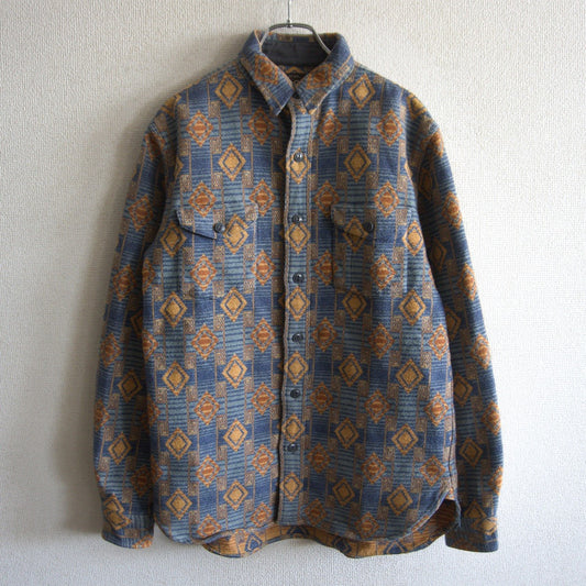 RRL NATIVE JACQUARD OVER SHIRT Size S