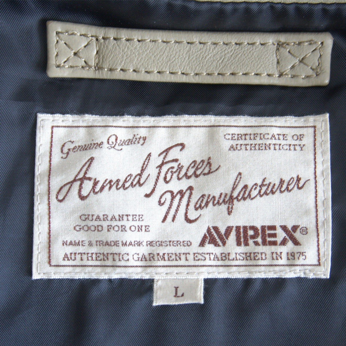 Avirex Custom Leather Jacket Size L