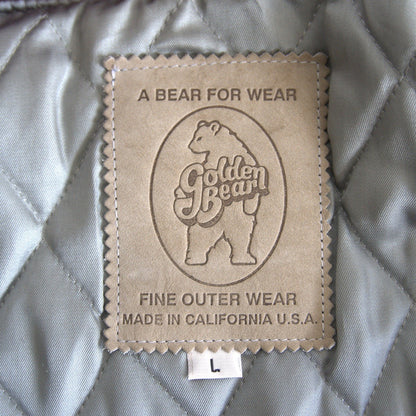 Golden Bear Leather sleeve varsity jacket Size L