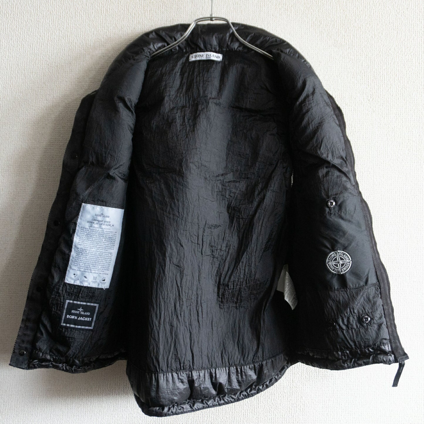 Stone Island 11AW Garment Dyed Down 26 GR X SQM N Vest Size M