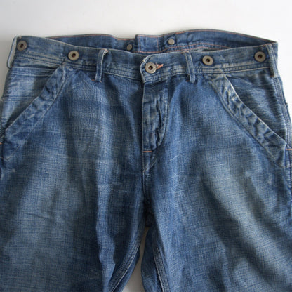 RRL Buckleback Denim Painter Pants USA Size 30×34