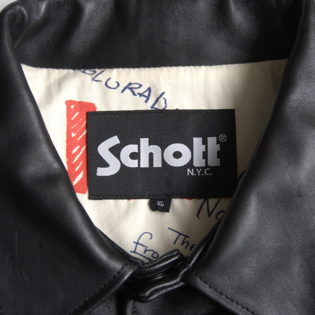 Remi Relief x Schott SHEEP COACH JACKET Size XL