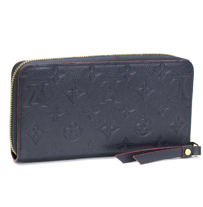 Louis Vuitton Zippy Wallet Navy Wallet Size ONE SIZE