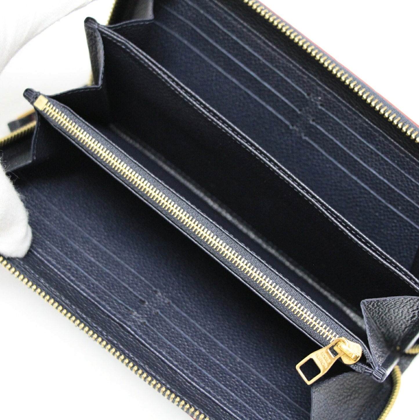 Louis Vuitton Zippy Wallet Navy Wallet Size ONE SIZE