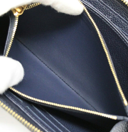 Louis Vuitton Zippy Wallet Navy Wallet Size ONE SIZE