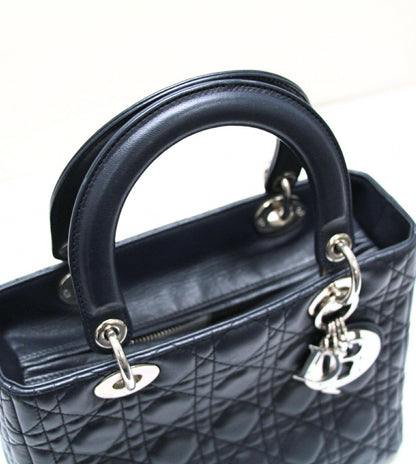 Christian Dior Lady Dior Cannage Bag Navy Size ONE SIZE