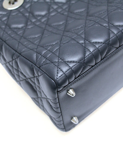 Christian Dior Lady Dior Cannage Bag Navy Size ONE SIZE