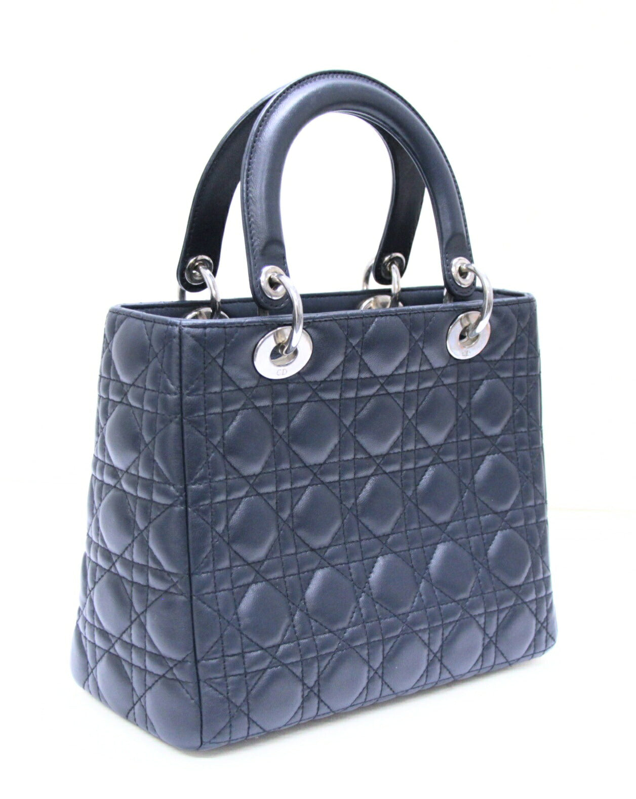 Christian Dior Lady Dior Cannage Bag Navy Size ONE SIZE