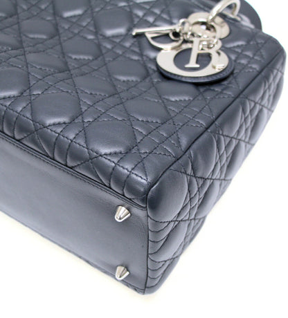 Christian Dior Lady Dior Cannage Bag Navy Size ONE SIZE