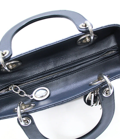 Christian Dior Lady Dior Cannage Bag Navy Size ONE SIZE