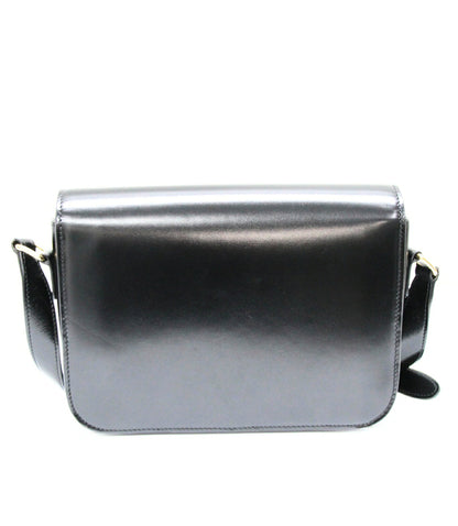CELINE Classic Triomphe Leather Bag Black Size ONE SIZE