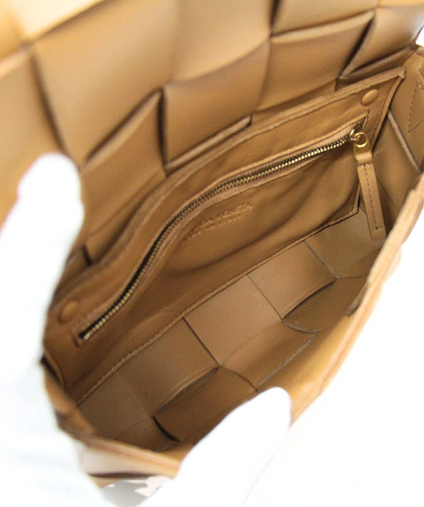 BOTTEGA VENETA Cassette Maxi Lt Brown Shoulder Bag Size ONE SIZE