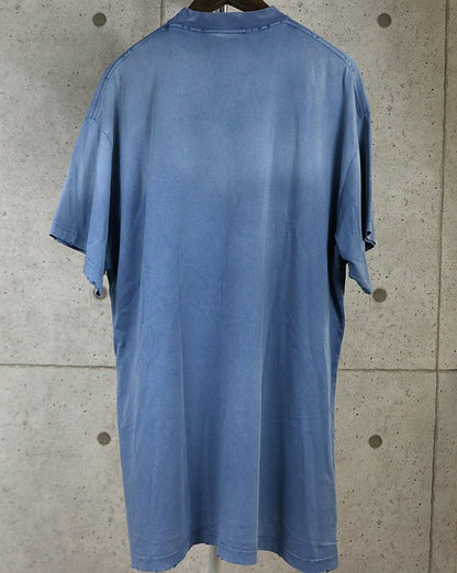 BALENCIAGA 24SS Paris Moon Oversized T-Shirt Blue Size L