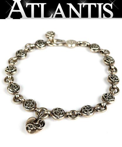 CHROME HEARTS #1 Floral Ball Silver Bracelet Size ONE SIZE