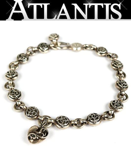 CHROME HEARTS #1 Floral Ball Silver Bracelet Size ONE SIZE