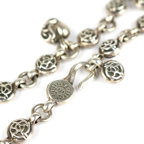 CHROME HEARTS #1 Floral Ball Silver Bracelet Size ONE SIZE