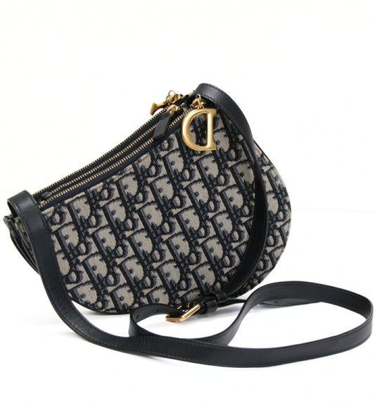 Christian Dior Trotter Oblique Saddle Bag Size ONE SIZE