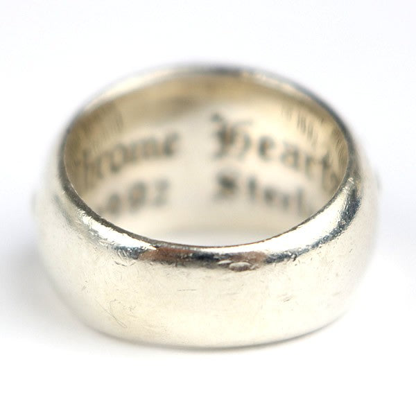 CHROME HEARTS Floral Cross Silver Ring Size ONE SIZE