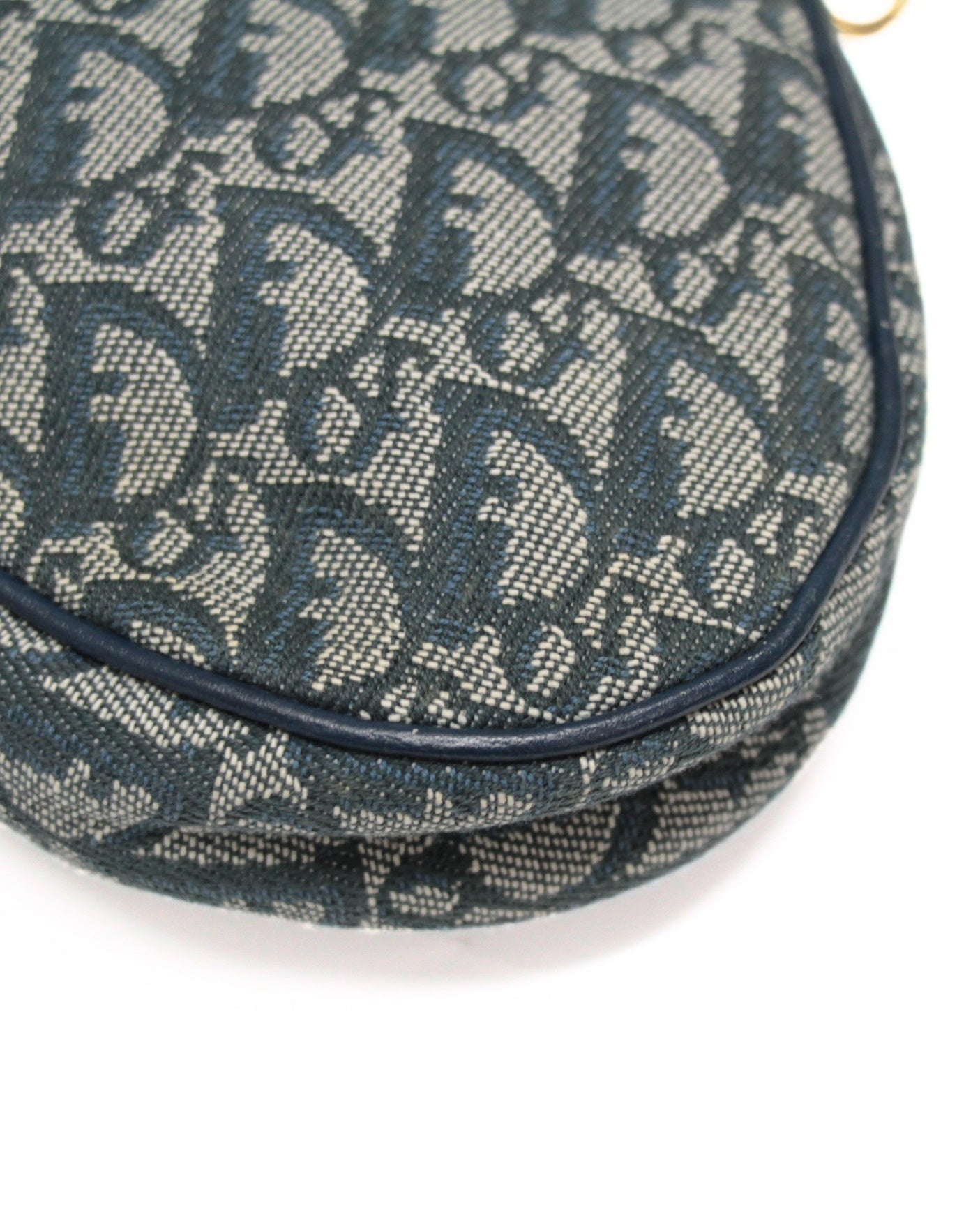 Christian Dior Trotter Jacquard Pouch Navy Size ONE SIZE