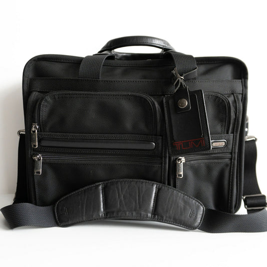TUMI 26141D4 Alpha 2-Way Briefcase Black Size ONE SIZE