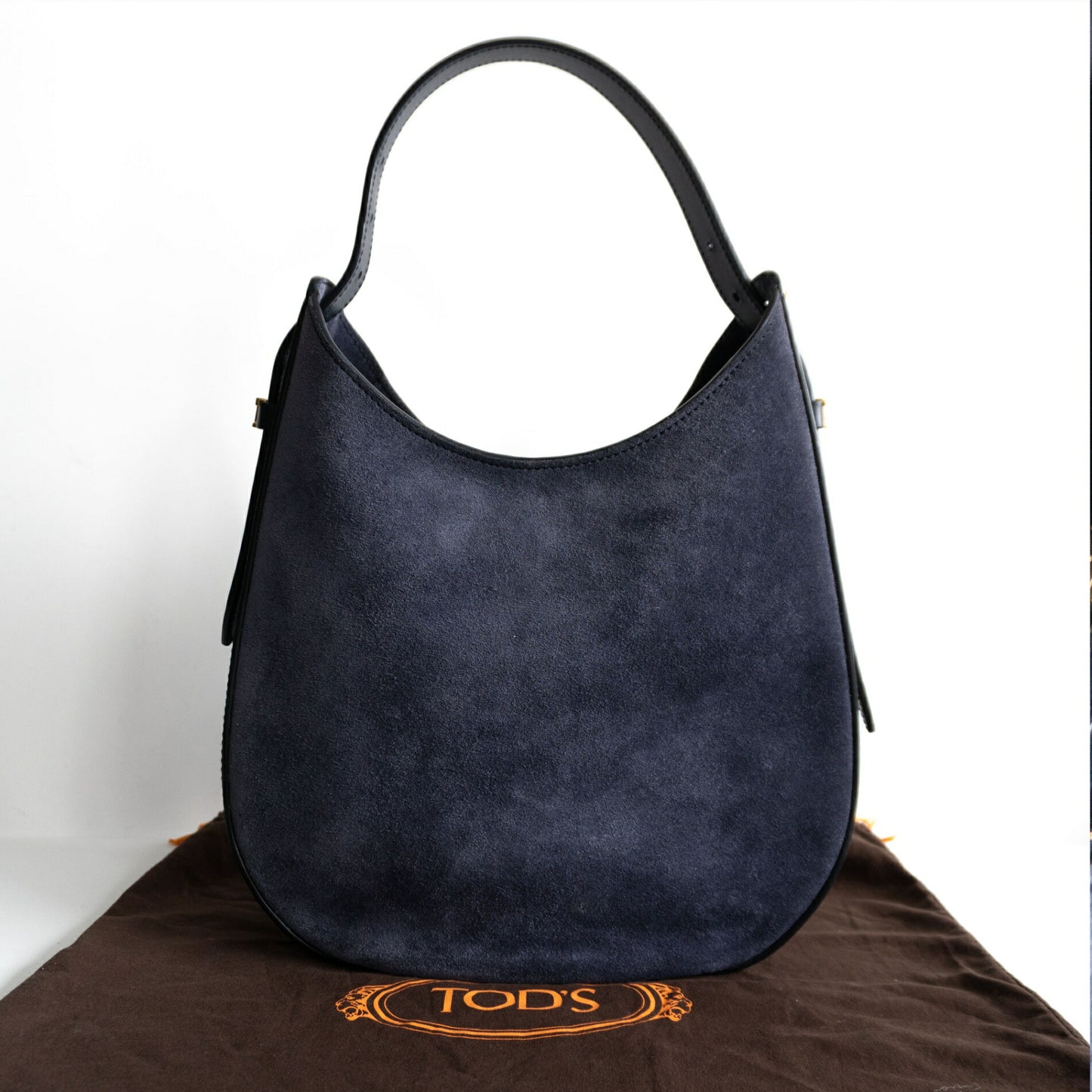TOD'S Oboe Small Suede Leather Shoulder Bag Size ONE SIZE