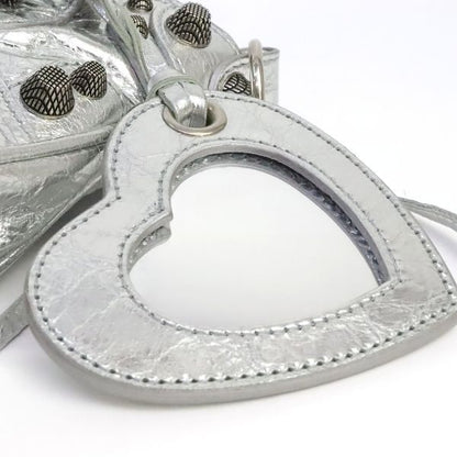 BALENCIAGA Nano Cagole 2-Way Bag Silver Size ONE SIZE