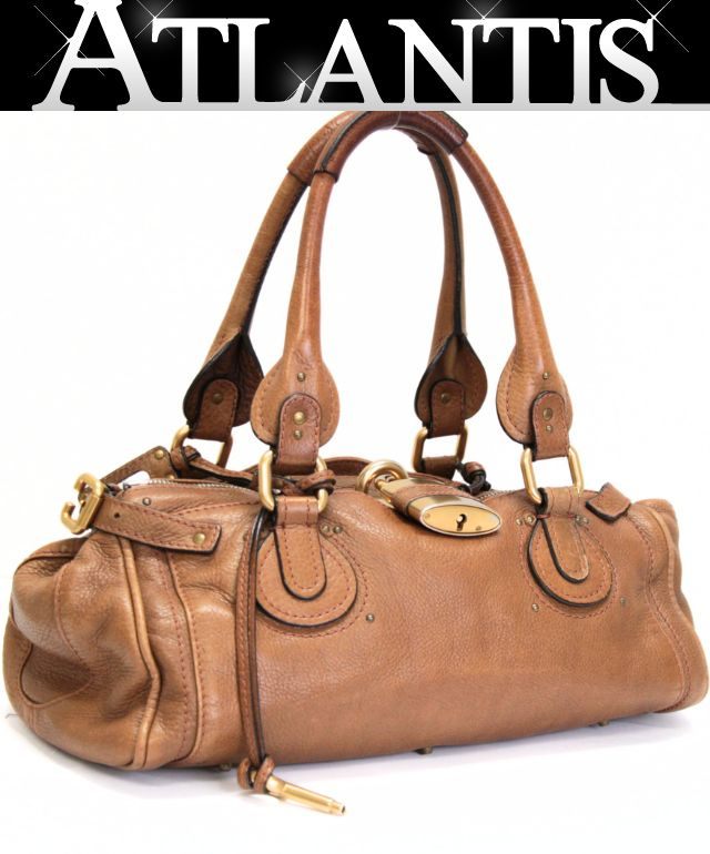 Chloe Paddington Leather Handbag Brown Size ONE SIZE