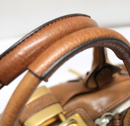 Chloe Paddington Leather Handbag Brown Size ONE SIZE