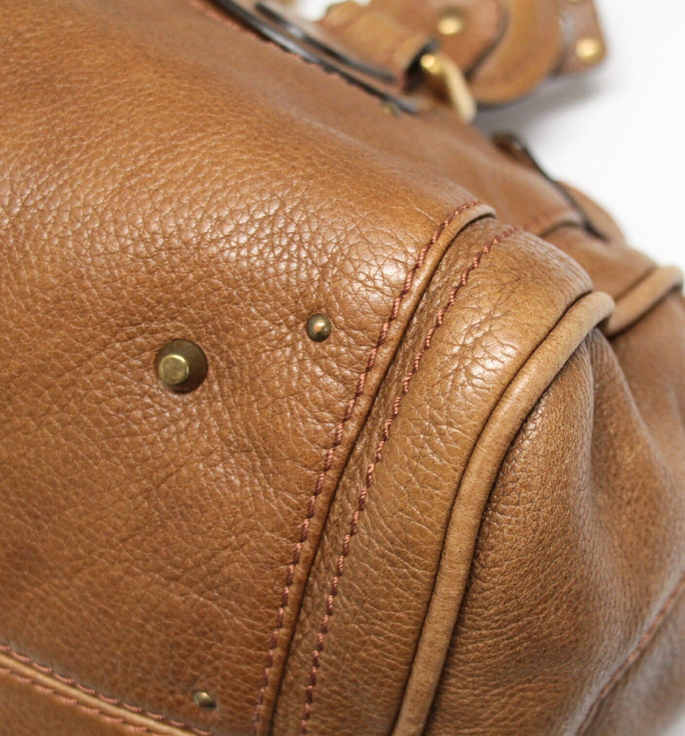 Chloe Paddington Leather Handbag Brown Size ONE SIZE