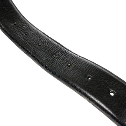 CHROME HEARTS 1.5 Leather Belt Strap Black Size 40