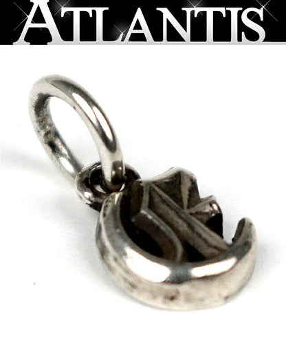 CHROME HEARTS Stack Initial 'E' Pendant Charm Size ONE SIZE