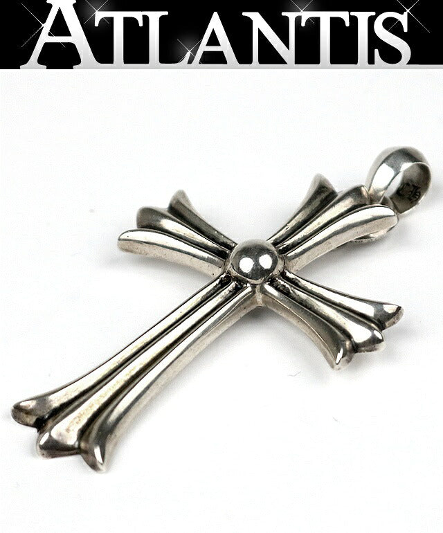CHROME HEARTS Large Cross w/ Pendant Silver Size ONE SIZE
