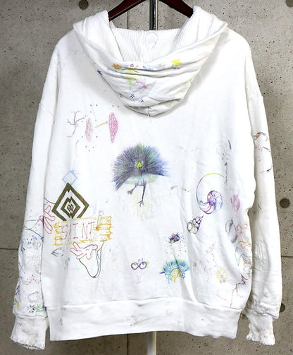 SAINT MICHAEL COCO Double Face Hoodie White Size L