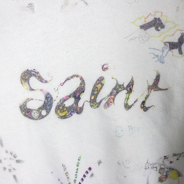 SAINT MICHAEL COCO Double Face Hoodie White Size L