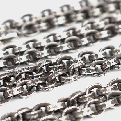 CHROME HEARTS Paper Chain 24" Silver Necklace Size ONE SIZE