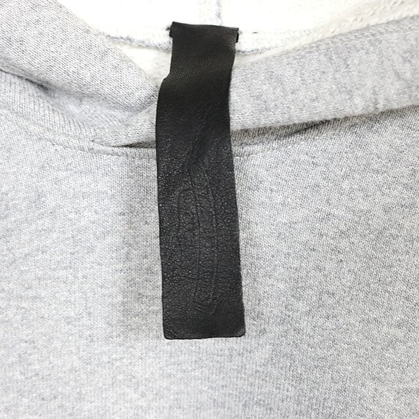 CHROME HEARTS Y NOT Cemetery Cross Patch Hoodie Gray Size M