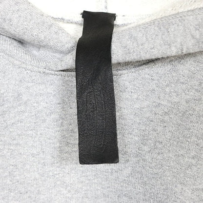 CHROME HEARTS Y NOT Cemetery Cross Patch Hoodie Gray Size M