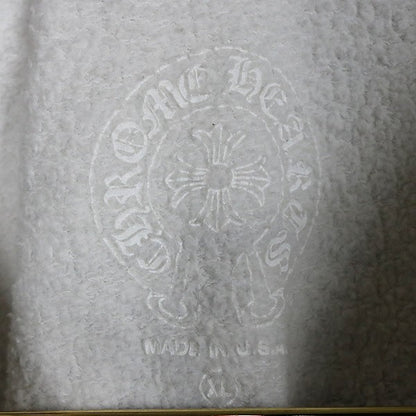 CHROME HEARTS Floral Cross Horseshoe Hoodie White Size XL