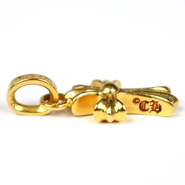 CHROME HEARTS 22K Baby Fat Cross Charm Gold Size ONE SIZE