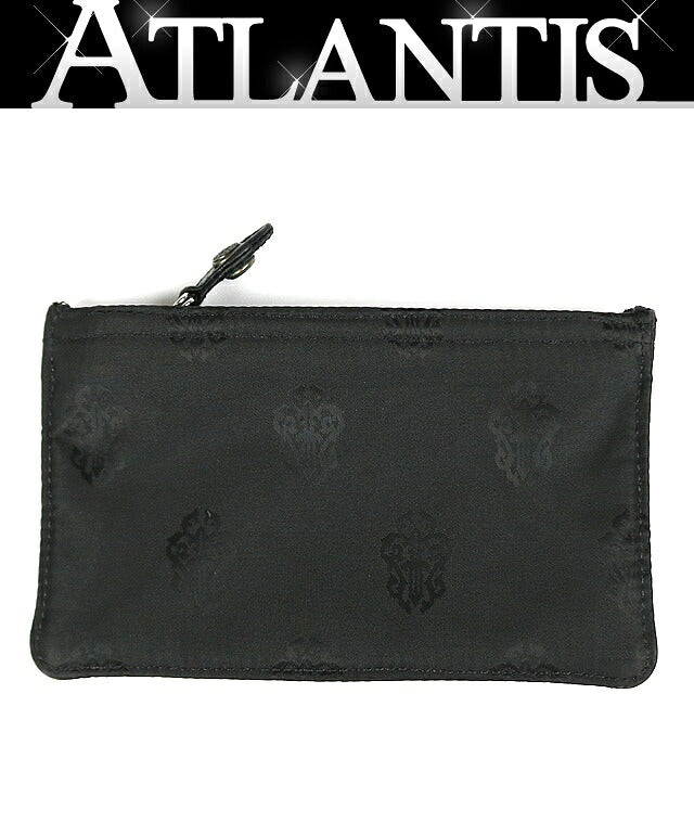 CHROME HEARTS Vine Dagger Nylon Purse Black Size ONE SIZE