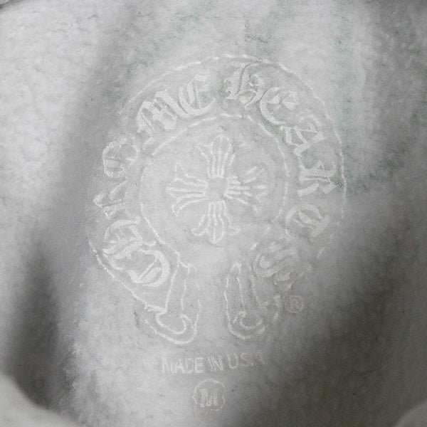 CHROME HEARTS Stencil Print Pullover Hoodie White Size M