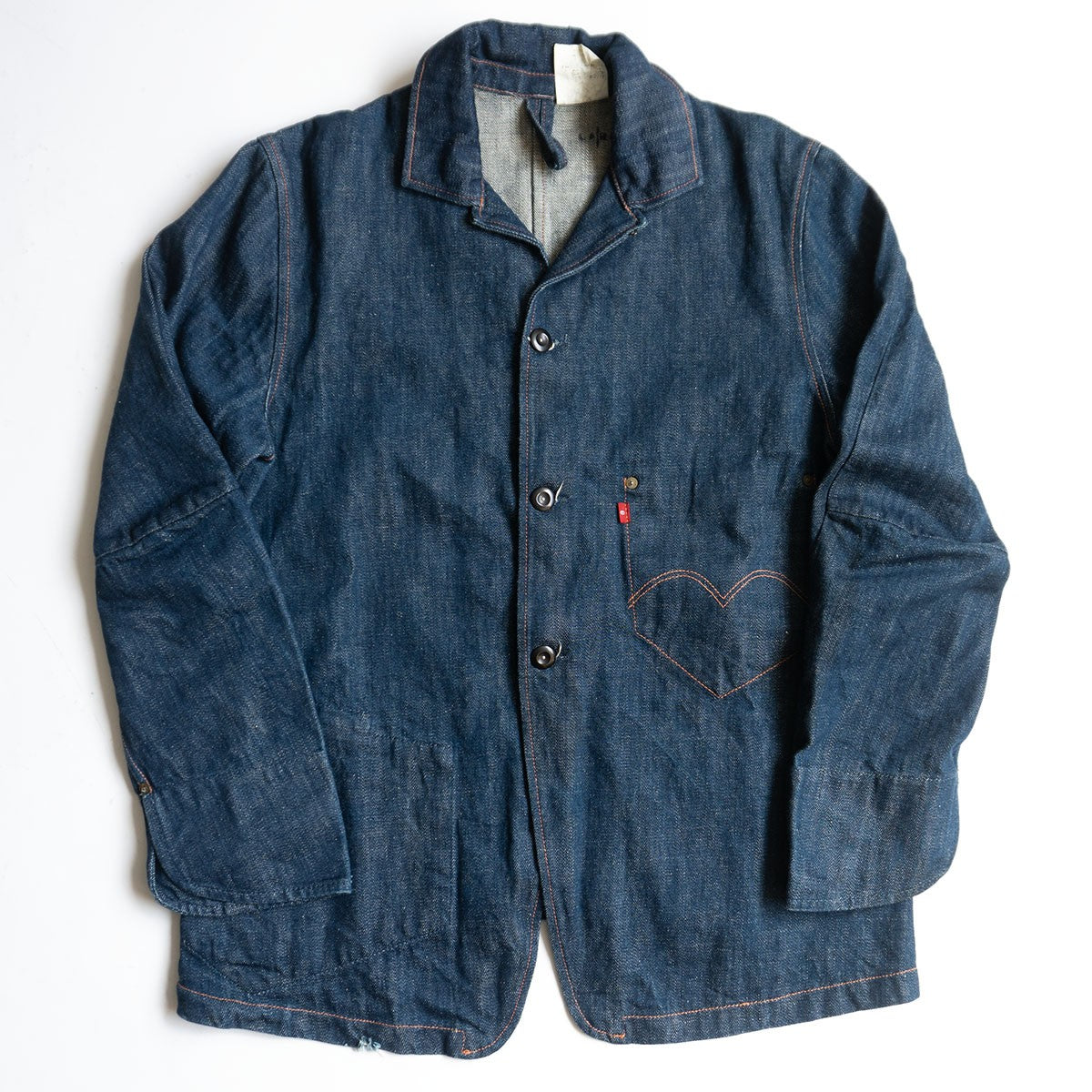 LEVI'S RED Denim Sack Coat Jacket Size L